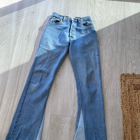 EB Denim Farrah Flare Light Wash Jeans- 25 - Picture 4 of 7